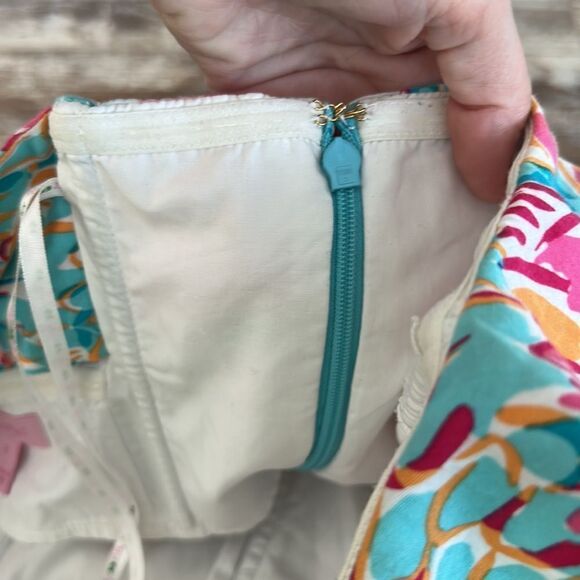 Lilly Pulitzer Strapless Ruffle and Keyhole Back Flamingo Dress - Picture 7 of 8